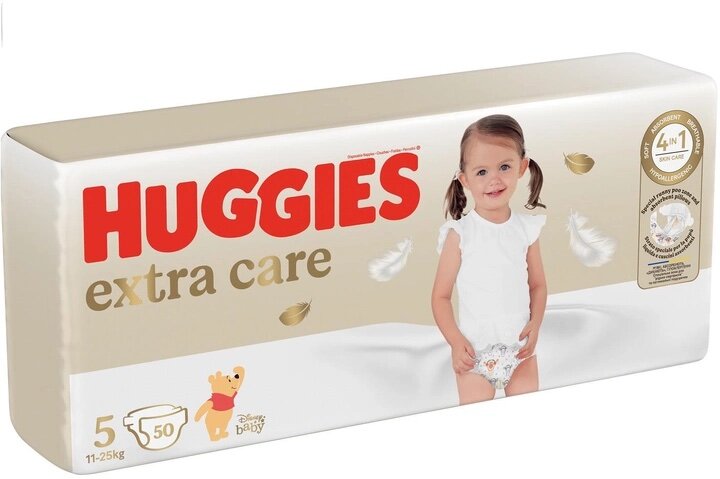 Vaipat Huggies Extra Care, koko 5, 12-25kg, 50 kpl