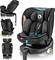 Lionelo - Autonistuin jalustalla swivel NAVY i-Koko 40-150 cm musta/turkoosi – kuva 5