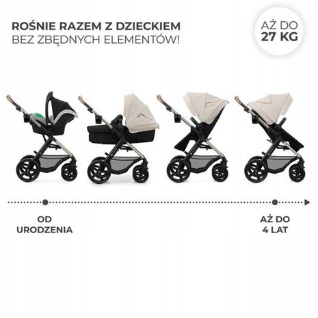 Kinderkraft MOOV 2 3-in-1 Yhdistelmävaunut, Moonlight Grey