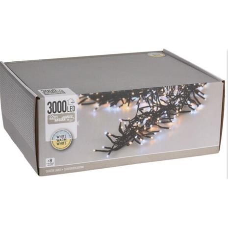 Jouluvaloköynnös, 3000 LED, 22 m – kuva 1/1