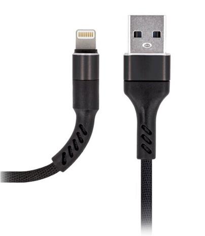 Latauskaapeli iPhone - 1 metri, 2A - Musta
