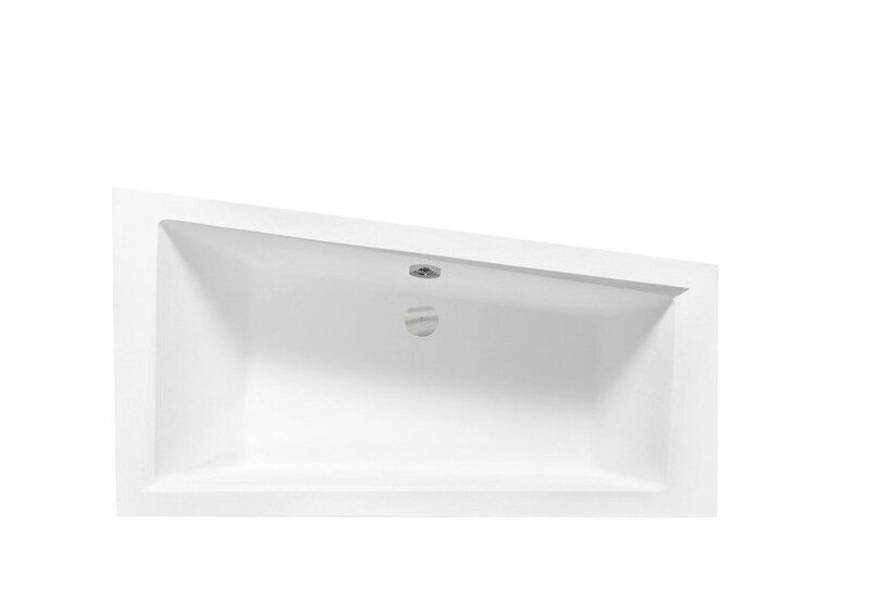 Besco Intima Slim 150x85 epäsymmetrinen amme rungolla, vasen