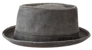 Stetson - Pork Pie CO/PES - Hattu - Unisex - Musta