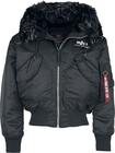 Alpha Industries - 45P Hooded Custom - Pilottitakki - Miehet - Musta