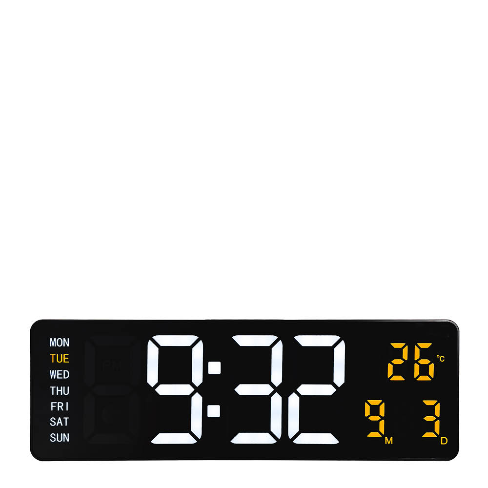 NeXtime - Super Digi Seinäkello 39 cm Musta