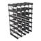Traditional Wine Rack - Viiniteline 30 pulloa koottu musta – kuva 2