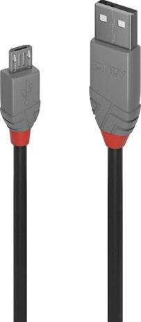 Lindy Anthra Line - USB cable - USB to Micro-USB Type B - 5 m – kuva 2/4