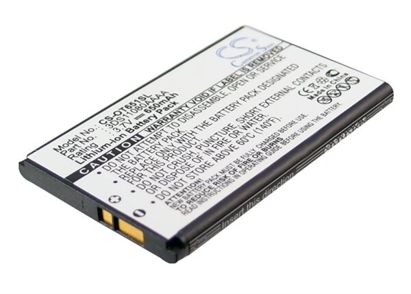 Alcatel OT-C650, puhelimen akku
