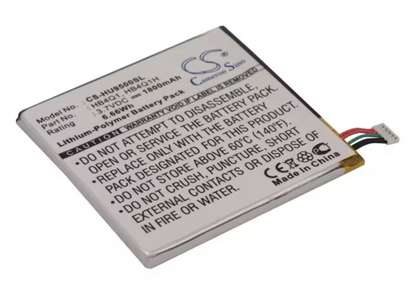 Huawei U9500, puhelimen akku