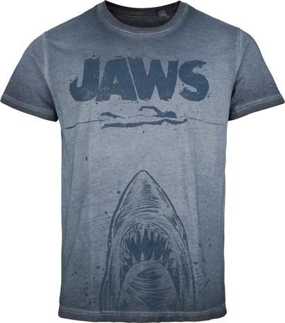 Tappajahai - Jaws - Poster - T-paita - Miehet - Sininen