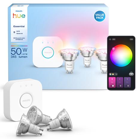 Philips Hue Essentials LED lamppu 3 W GU10 (3 kpl)