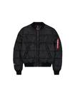 Alpha Industries - MA-1 Logo Puffer - Pilottitakki - Miehet - Musta