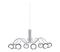 EGLO MALAGON CHANDELIER 8L CHROME – kuva 2