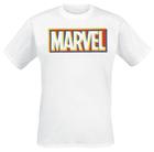 Marvel - Glitch Logo - T-paita - Miehet - Valkoinen