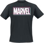 Marvel - Glitch Logo - T-paita - Miehet - Musta