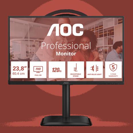 AOC 24E4CV (23,8"), näyttö