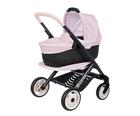 SMOBY - Maxi-Cosi Vaunu+Makaava Vaaleanpunainen - Nukelle - 3in1 - alkaen 3 vuotta