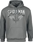 Marvel Spider Man - Spider Man Sketch - Huppari - Miehet - Hiilenharmaa