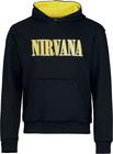 Nirvana - Logo - Huppari - Miehet - Musta keltainen