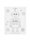 Creativ Company Painting Canvas with Print Robot - 24x30cm