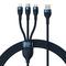 Baseus 3in1 USB cable USB 3in1 Flash Series USB-C + Micro + Lightning 66W 1.2m – kuva 4