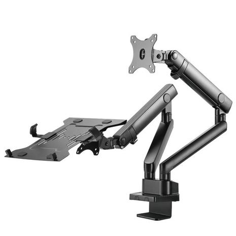 Gembird MA-DA3-02 mounting kit - adjustable arm - for monitor / notebook
