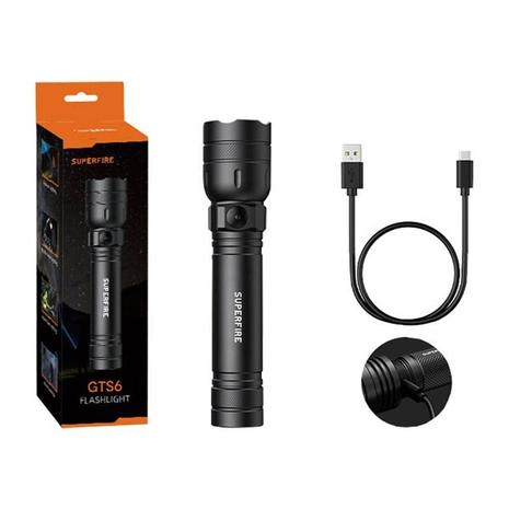 Superfire Flashlight GTS6 360lm USB-C