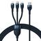Baseus 3in1 USB cable Flash Series USB-C + micro USB + Lightning 100W 1.2m – kuva 6