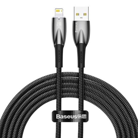 Baseus USB cable for Lightning Glimmer Series 2.4A 2m (Black)