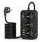 Tech-Protect Power Strip 3x 240V pistorasialla + 3xUSB-A + 3xUSB-C - Svart – kuva 1