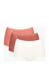 sloggi Sloggi Basic+ Maxi C3P Lingerie Panties High Waisted Panties Multi/patterned Sloggi