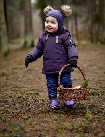 mikk-line Nylon Baby Jacket - Solid Outerwear Jackets & Coats Anoraks Purple Mikk-line