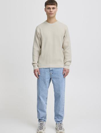 Solid Sdhami Tops Knitwear Round Necks Cream Solid