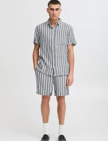 Solid Sdfried Tops Shirts Short-sleeved Grey Solid
