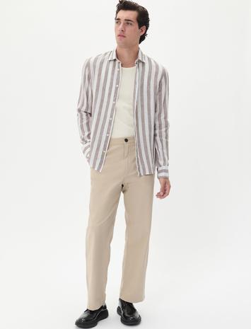 Matinique Mamarc Short Tops Shirts Linen Shirts Green Matinique