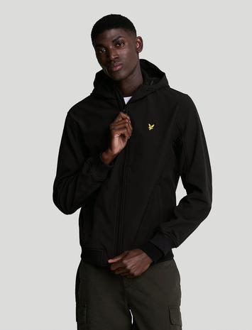 Lyle & Scott Fleece Back Softshell Jacket Ohut Takki Navy Lyle & Scott