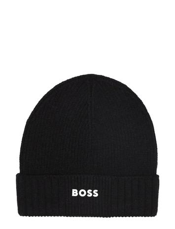 BOSS Pull On Hat Accessories Headwear Hats Beanie Black BOSS