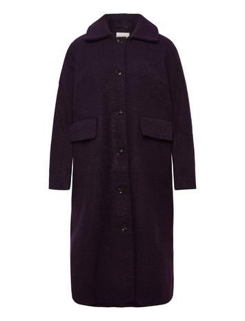 Kaffe Curve Kcannelene Coat Outerwear Coats Winter Coats Beige Kaffe Curve