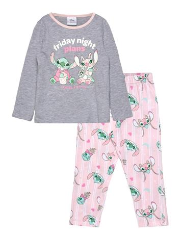 Lilo & Stitch Pajama Pyjamasetti Pyjama Grey Lilo & Stitch