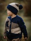 Fliink Star Moon Cardigan Tops Knitwear Cardigans Navy Fliink