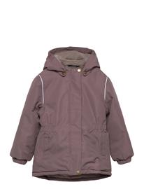 mikk-line Winter Jacket Waist Solid Outerwear Jackets & Coats Winter Jackets Pink Mikk-line