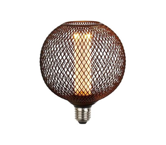 LED-dekolamppu Wire Globe E27 4,5W 2.700K musta Mesh (verkko)