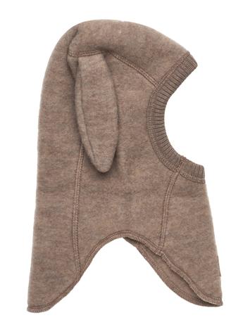 mikk-line Wool Fullface W Bunny Ears Accessories Headwear Balaclava Pink Mikk-line