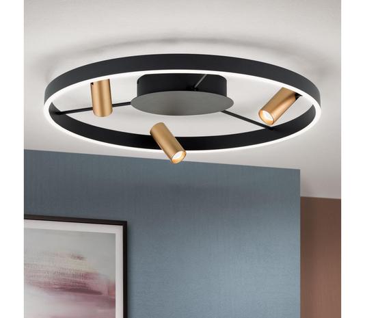 LED-kattovalaisin kolmella kohdevalolla