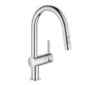 Grohe Minta (32321002) Chrome, keittiöhana ulosvedettävällä C-juoksuputkella