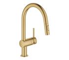 Grohe Minta (32321GN2) Brushed Cool Sunrise, keittiöhana ulosvedettävällä C-juoksuputkella