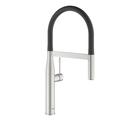 Grohe Essence New (30294DC0) Supersteel, keittiöhana korkealla juoksuputkella