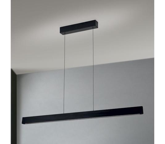 LED-riippuvalaisin Tara, musta, pituus 120 cm, alumiini/teräs