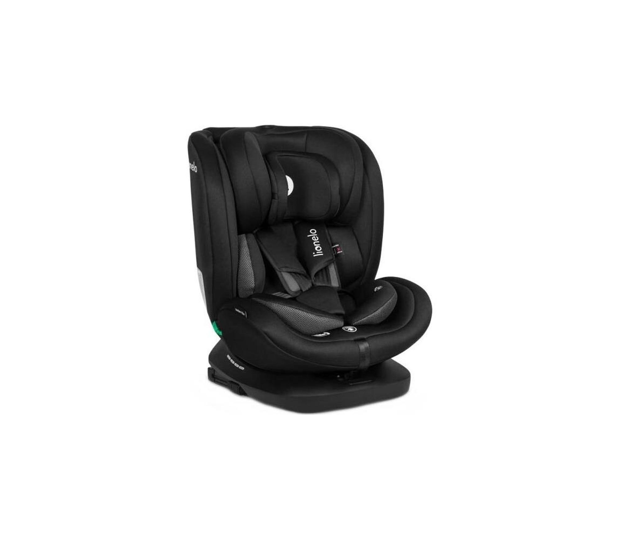 Kääntyvä turvaistuin lapsille Lionelo Bastiaan i-Size Black Carbon, 0–36 kg, 40–150 cm, ISOFIX TopTether, musta