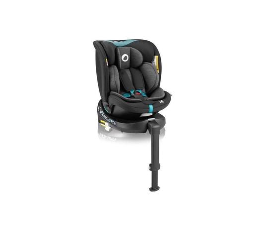 Lionelo - Autonistuin jalustalla swivel NAVY i-Koko 40-150 cm musta/turkoosi